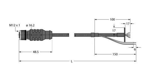 Turck Power with Ethernet RKS-8442-5M