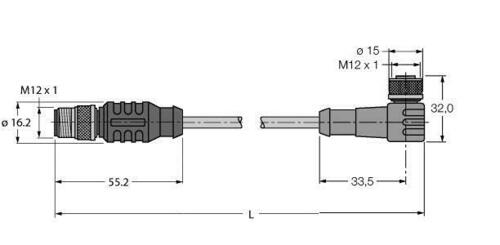 Turck PVC-Kabelmantel RSC WKC 5711-4M