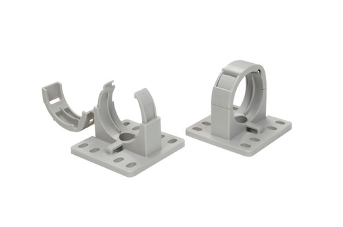 HellermannTyton IWS-Wellrohrhalter schraubbar, grau CTCC-IWS37-MB65-GY20 HellermannTyton IWS-Wellrohrhalter schraubbar, grau CTCC-IWS37-MB65-GY20
