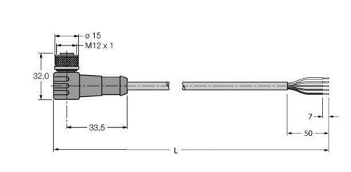 Turck PUR-Kabelmantel Thin WKC5701-5M