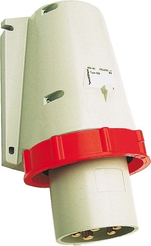 Walther Werke Wandgerätestecker 63A 3P 230V 6h IP67 668306