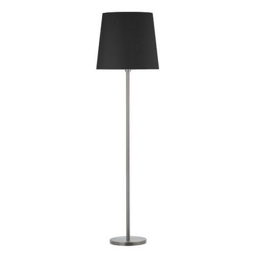 Brumberg Leuchten Stehleuchte nickel matt mit Stoffschirm 58160520