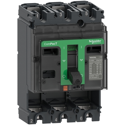 Schneider Electric Kompaktleistungsschalter ComPacT NSX100N Grun C10N3 Schneider Electric Kompaktleistungsschalter ComPacT NSX100N Grun C10N3