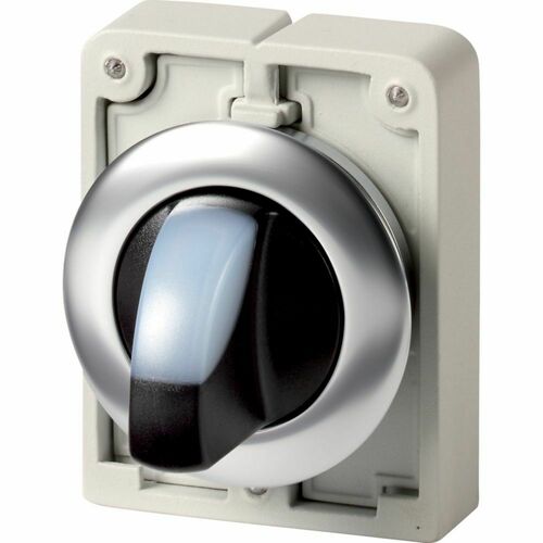 Eaton Leuchtwahltaste RMQ-Titan rastend Knebelgriff M30I-FWRLK-W