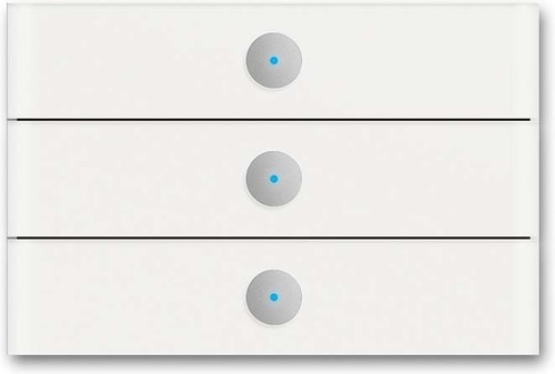 Busch-Jaeger Bedienelement 3-fach ch, weißglas 6342-811-101