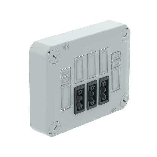 OBO Bettermann Vertr Steckbarer Deckel für Abzweigkasten, b D01 3x3p WD