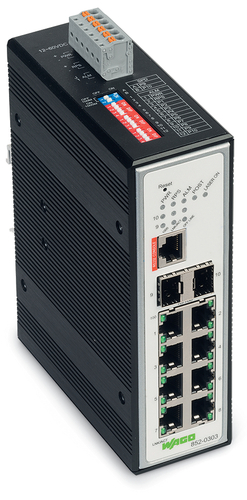WAGO GmbH & Co. KG Industrial-Managed-Switch metallisch schwarz 852-303