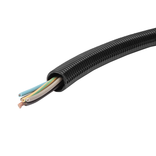 Fränkische Spiralschlauch schwarz 1PASM-19B.50