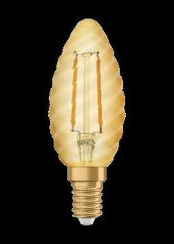 Radium Lampenwerk LED-Kerzenlampe E14 gold RLCW22824CE14FILGold