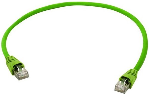 Telegärtner Patchkabel Cat.6A gn 1,0m, S/FTP, PUR 100008002