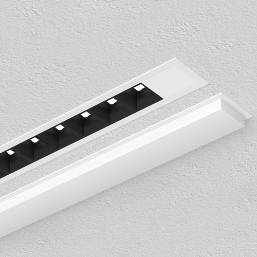 LTS Licht&Leuchten Einbauprofil weiß LKP045.2OAG2500FLXws