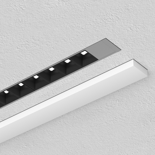 LTS Licht&Leuchten Einbauprofil silber eloxiert LKP045.3OAG3000FLXsi