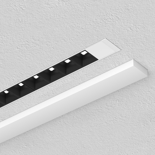 LTS Licht&Leuchten Einbauprofil weiß LKP045.3OAG3000FLXws