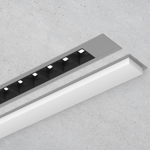 LTS Licht&Leuchten Betoneinbauprofil silber eloxiert LKP04552OAG2500FLXsi