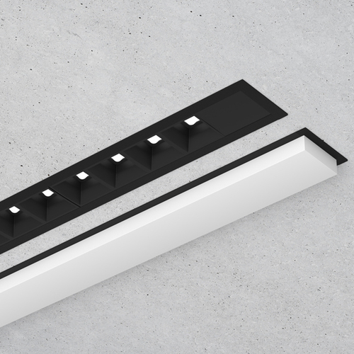 LTS Licht&Leuchten Betoneinbauprofil schwarz LKP04552OAG3000FLXsw