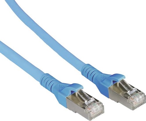 Metz Connect Patchkabel S/FTP bl 0,5m Cat.6A 1308450544-E