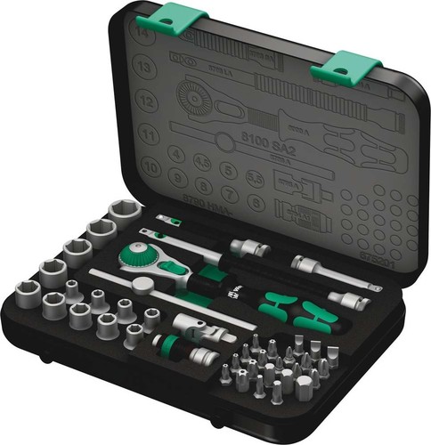 Wera Werk Zyklop Speed-Knarrensatz 1/4"-Antrieb, 42-tlg 003533