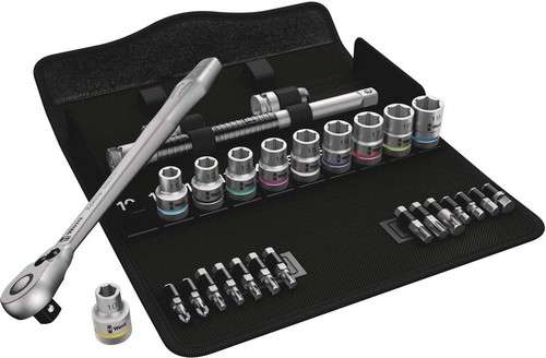 Wera Werk Zyklop Metall-Knarrensatz 1/2"-Antrieb, 7-tlg 004078
