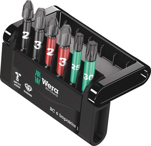 Wera Werk Bit-Sortiment Mini-Check, 6-tlg 057695