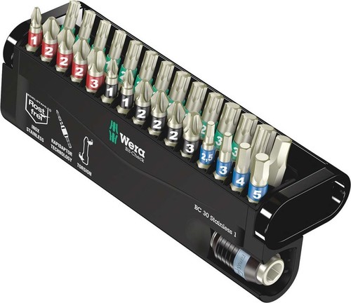 Wera Werk Bit-Sortiment Stainless, 30-tlg 071109