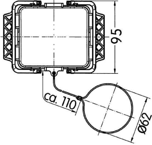 Harting Metallabdeckklappe 09300325420