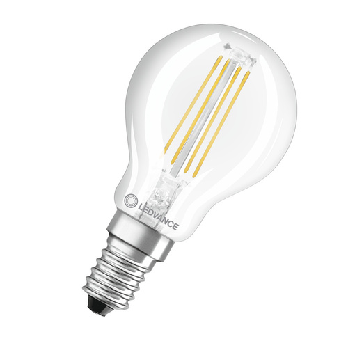 Ledvance LED-Tropfenlampe E14 827, dim. LCLP40D4.8W827FCL14P