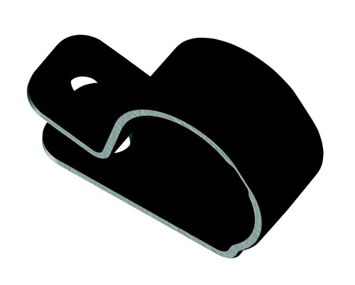 Fränkische Wellrohrschelle mit Lasche F-Rippe CPPA-23M5B