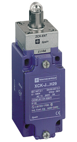 Telemechanique Sensors Positionsschalter IP66 Ö+S m.Rollenst. XCKJ567 Telemechanique Sensors Positionsschalter IP66 Ö+S m.Rollenst. XCKJ567