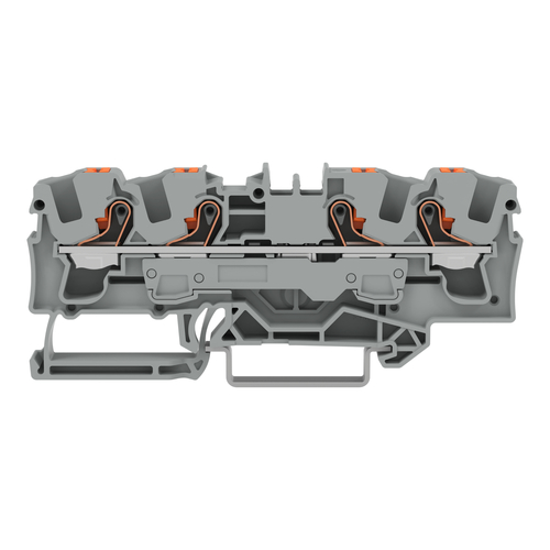 WAGO GmbH & Co. KG 4-Leiter-Durchgangsklemme Drücker,6qmm,dgr-ge 2206-1401/000-053