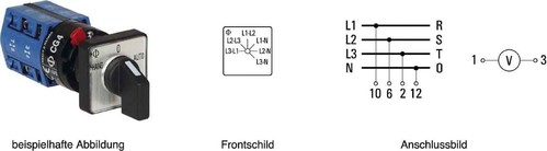 Kraus&Naimer Voltmeterumschalter ohne 0-Stellung CG4 A025-620 FS2