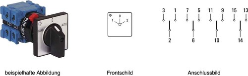 Kraus&Naimer Umschalter 60Schaltwinkel,3pol CH10 A212-600 FT2