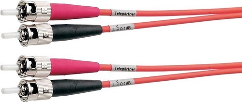 Telegärtner Duplex-Rangierkabel 9/125 5m 4XT-ST-Stecker 100010779
