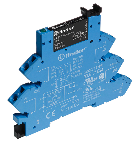 Finder SSR-Koppelrelais m.Federzugklemme bl 38.91.7.024.8240 Finder SSR-Koppelrelais m.Federzugklemme bl 38.91.7.024.8240