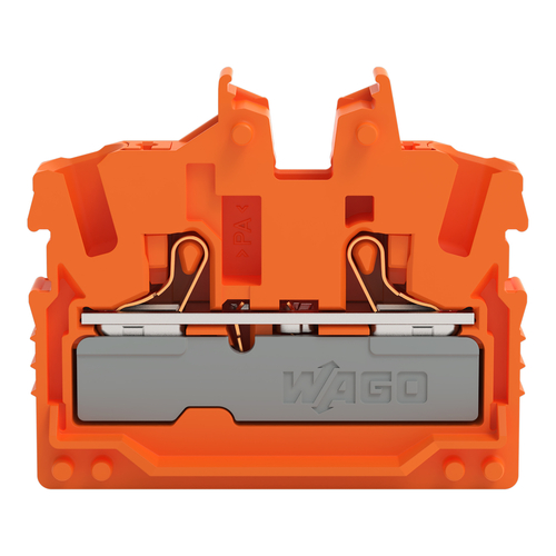 WAGO GmbH & Co. KG 2-LeiterMini-Durchgangskl. Drücker,2,5 mm²,or 2252-322