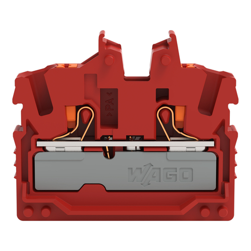 WAGO GmbH & Co. KG 2-LeiterMini-Durchgangskl. Drücker,2,5 mm²,rot 2252-323