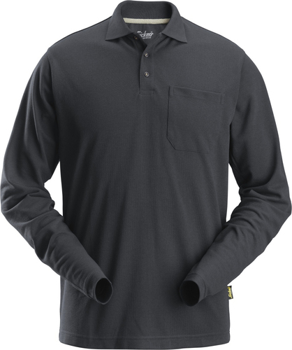 Snickers Workwear Langarm Pique Shirt S,stahlgrau 26085800004