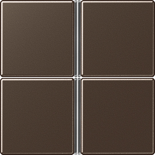 Jung Tastensatz 4-fach mokka komplett A 404 TSA MO