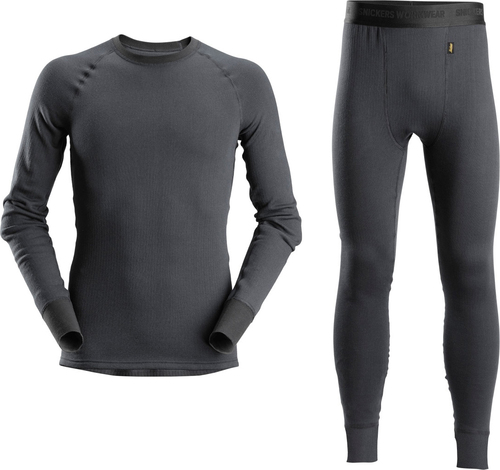 Snickers Workwear AW Shirt + Johns Set XL,stahlgrau 94445800007