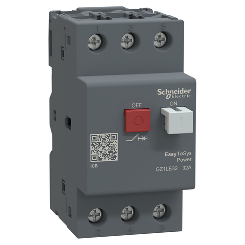 Schneider Electric Motorschutzschalter Easy TeSys Magnetisch 32A GZ1LE32 Schneider Electric Motorschutzschalter Easy TeSys Magnetisch 32A GZ1LE32