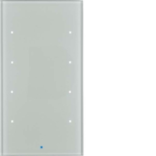 Berker Glas-Sensor 4-fach ch aluminium 75144034