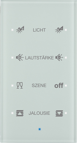 Berker Glas-Sensor 4-fach ch polarweiß 75144930