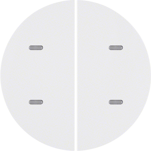 Berker Tast-Abdeckung 2-fach ch polarweiß glänzend 75162869