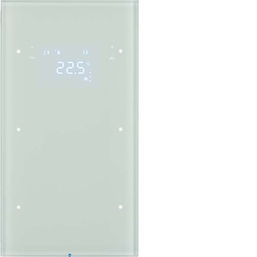 Berker Touchsensor 2-fach ch Glas polarweiß 75642050