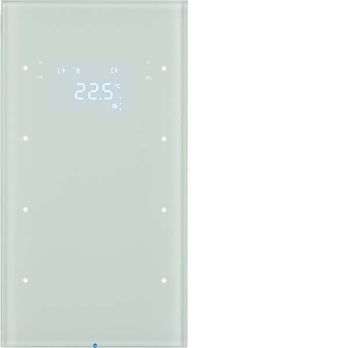 Berker Touchsensor 3-fach ch Glas polarweiß 75643050
