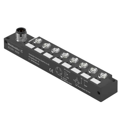 Weidmüller Sensor-/Aktor-Verteiler m. M12 Abgang SAI08LVP123AM08LLOG