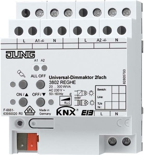 Jung KNX Universal-Dimmaktor 2-fach ch 3902 REGHE