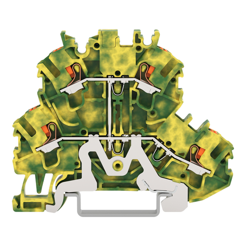 WAGO GmbH & Co. KG Doppelstockklemme Drücker,grün-gelb 2202-2207