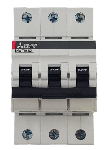 Mitsubishi Electric Sicherungsautomat 3-polig BHW-T10 3P Type D 2A