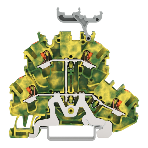 WAGO GmbH & Co. KG Doppelstockklemme Drücker,grün-gelb 2202-2237