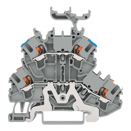 WAGO GmbH & Co. KG Doppelstockklemme Drücker,grau 2202-2248